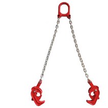 크레인 체인 집게 견인 후크 쇠사슬 낙하산 쿠사리, 초강력및대형화된2개의클로(1T철-플라스틱)겸용