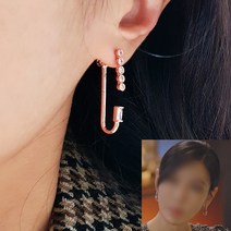 큐빅 클립 드롭귀걸이 펜트하우스 천서진귀걸이 송혜교귀걸이 김희애귀걸이