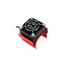 RC모터마운트 모터 추천540 3650 내경 36mm 모터 방열판 커버 냉각 팬 포함 RC 부품 HSP 용 브러시리스 알, 06 Single fan Red