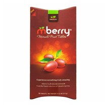 엠베리 미라클 베리 10정 mberry Miracle Berry Tablets Miracle Fruit Snacks 10 Count, 1