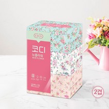 코디 뉴플라워 PTF03171N 2겹 250매 미용티슈 각티슈 (3개입), 5팩 (15개입)