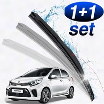 나nanr_올뉴모닝17이후 와이퍼 600mm350mm 세트 하이브리드 자동차용품 고급차량 교체용 앞유리 간편 스포일러♥sksnfll, ♥iwantbee