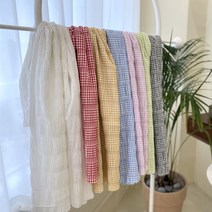527 탐나요 체크 리플 시어서커 원단 5종, 쭈잉, 연블루