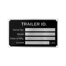 카라반 캠핑카 수납 선반 정리 부속 부품 액세서리 헤비 듀티 알루미늄 트레일러 ID 태그 빈 플레이트 시리얼 GVWR 의료 블랭크 파우더 코팅 마감 RV 캠핑, 2.Silver, 2.Silver