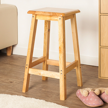 나뭇결 키큰의자 간의의자 줄서기의자 교회 34x59cm