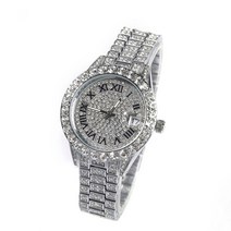 [2컬러] 투톤 볼드 큐빅 시계 Two Tone Bold Cubic Watch