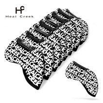 힐크릭 아트 시리즈 네오프렌 아이언 헤드커버 HCHC-2071 8p, 블랙