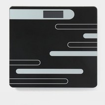 심플 디자인 LCD 디지털 체중계 블랙 바디 가정용