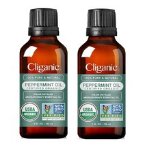 SVA Organics 천연 페퍼민트 에션셜오일 30ml x2팩 For Diffuser Aromatherapy Skin Hair Massage