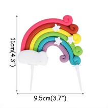파티용품 풍선 아프리카별풍선 다이소풍선막대 유 케이크 무지개 구름 컵케익 토퍼아이 생일 플래그 장식 샤워 호의, 01 style a