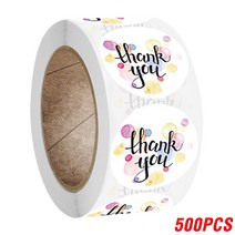 대량 감사 스티커 주문처리 봉투인감 레이블 선물포장, YH205-500pcs