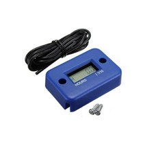 스피드건 타코메타 속도 측정기 engine tach hour meter 방수 게이지 엔진 rpm lcd display for moto 해양 전기 톱 pit bike boat, 시간 측정기