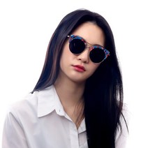 페니레인 여성추천 ANGELICA C4 블랙렌즈 하금테 선글라스