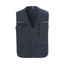 지벤 ZB-V1921 작업복조끼 다양한 수납포켓 트렌디한 데님스타일 작업조끼 작업복