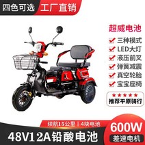 삼륜 전기오토바이 전기자전거 어르신 소형, (삼륜전기자전거/표준형48V600W/납산), 48V