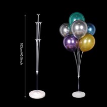 홈파티 파티장식 Balloon Column Stand Holder Round Baloon Arch Frame Ring 생일 풍선 식 웨딩 파티 크리스마스 베이비 샤워, 01 inch, 09 balloon stand 1