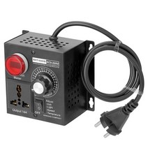 전압안정기 전압 조정기 ac 220v 4000w 소형 가변 전압 컨트롤러 휴대용 속도, 유럽 ​​연합, 검은색