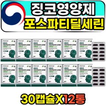 포스파티딜세린 대두 식물성 징코 1200 두뇌 영양제 성인 여성 주부 남성 직장인 현대인 기억력 뇌건강 개선 식약처인증 포스파딜세린 PS 은행잎추출물 플라보놀배당체 온가족 추천