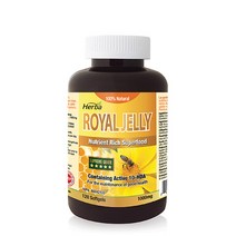 로얄젤리 캡슐 120액상캡슐 프리미엄 로열젤리 2000mg 허바 캐나다산, 3병/120캡슐, 3개