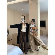 포근 니트 롱가디건 트레이닝 바지 세트 스웨터