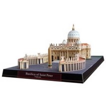 세계 건축 명소 모형 페이퍼크래프트 도안 3D 종이 접기 DIY 페이퍼토이 입체 색종이, A.P200 성 베드로 대성당