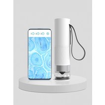 현미경 초정밀 스마트폰 고배율 휴대용 카메라 USB, 흰색 휴대용  스탠드
