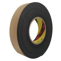EVA 스펀지 테이프 단면 흑색 2t x 15mm x 7.5M 방음