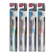 나노업 숯은칫솔 4개/비장탄모/작은헤드/소형/일본수출용/여성칫솔, 1개