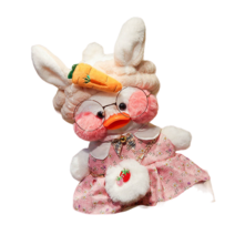 PKTOYS DIY 큐티 오리인형 크로스백 뽀글이 토이 캐릭터 빵빵덕 오리 인형 숄더백 크리스마스 명절 선물, 어깨 가방 당근 헤어 벨트 파우더 편지 스웨터 흰색, 흰 오리 어깨 가방