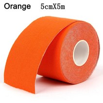 주짓수테이핑 테이핑테이프 Kinesiology Tape Roll 방수 스포츠 의료용 접착제 Elastoplast Athletic Strap, 02 5cmx5m Orange