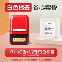 님봇 NIMBOT 엘리트 B21 라벨프린터 라벨프린트 반자동 라벨기 라벨러 라벨발행기 PAGEE 카카오 바코드프로그램, B21빨간색12롤흰색라벨증정2롤라벨