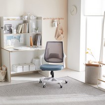 [모던하우스]누보오피스체어(발받침)블루CF0321013, 누보 오피스 체어 블루 _CF0321013