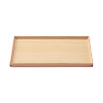 무인 양품 목제 각형 트레이 내츄럴 약폭 35×안길이 26×높이 2 cm MDC80A2S, 1개, 상세페이지 참조
