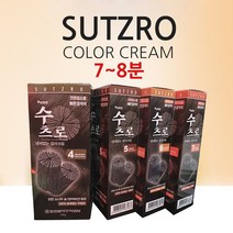 헤어815/동성제약 수츠로 냄새없는 칼라크림 /빠른염색 새치염색 순한염색약, 7호 자연스런 흑갈색, 1개