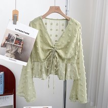 목재 여자 셔츠 디자인 초선 스위트 셔링블라우스