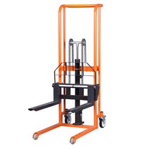 소형 지게차 수동 스테커 유압식 리프트 상하차 물류, 상세 페이지 참고, 12V 400KG 범용 휠 0.9m 카고포크