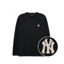 MLB 베이직 스몰로고 긴팔 티셔츠 NY (Black)