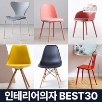 미즌하임 인테리어 식탁 의자 8종 원목 카페 라운지 체어 / 이케아 철제 편한 마카롱 에펠 에그 플라스틱 벨벳 패브릭 가구 고급형 스터디 카페, 05. 미즌하임 데코빈 인테리어의자 레드