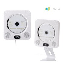 인비오 벽걸이 CD DVD 플레이어, 화이트, WM-02DVD