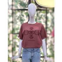 듀엘 로고자수 프린트 티셔츠 l233msm004(2179170)