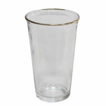 금테 에코컵 525ml 원형컵 유리컵 쥬스컵 투명유리컵 음료수컵, 선택1:본상품선택, 단품