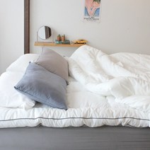 쓰담 마이크로화이바 구름토퍼 싱글 퀸 킹 S Q K, 화이트