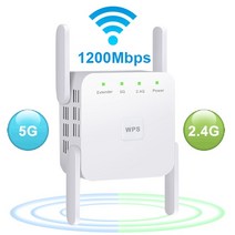 무선 라우터 공유기 5G 와이파이 리피터 증폭기 신호 익스텐더 네트워크 부스터 1200Mbps 5 GHz 장거리, 01 1200M 5G white_02 미국 플러그