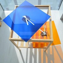 다세코 벽걸이시계 아크릴 무소음 인테리어 벽 벽 벽 소품 탁상, 벤타샵블루