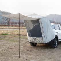 초간편 차박텐트 SUV 후방 도킹 솔캠 카쉘터 차량용, 네이비