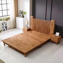 토비 참죽나무 원목 이스턴 킹 침대프레임 EK