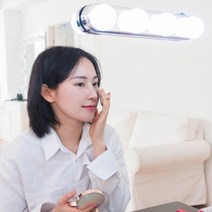 초간단 탈부착 자연광 LED 화장대 조명 4구타입 파우더룸 미러라이트 화장대LED 화장대등 미용조명 화장조명 셀카조명 화장대거울조명 뷰티라이트 조명화장대 촬영조명 메이크업조명, 3개