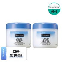 뉴트로지나 딥 클린 클렌징 크림, 285ml, 2개