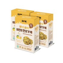 [엘빈즈] 바삭바삭 어린이 현미가케 택1 (8개입) /익일배송, 3박스, 노랑마을(닭고기+단호박+계란+치즈)