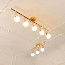 LED 주방등 코디 골드 3등 5등, 코디골드5등+LED에디슨램프5개포함(은은한분위기)